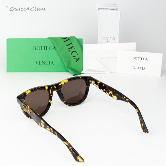 Bottega Veneta Women Sunglasses Havana Brown Square BV1001S 002 BRAND NEW main image 5